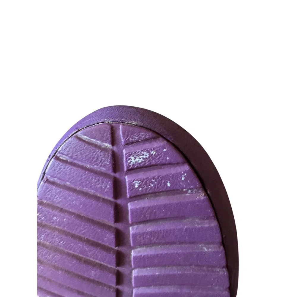 Crocs Mary Jane Purple Flats Comfort Casual Waterproof Slip On Shoes Womens 9